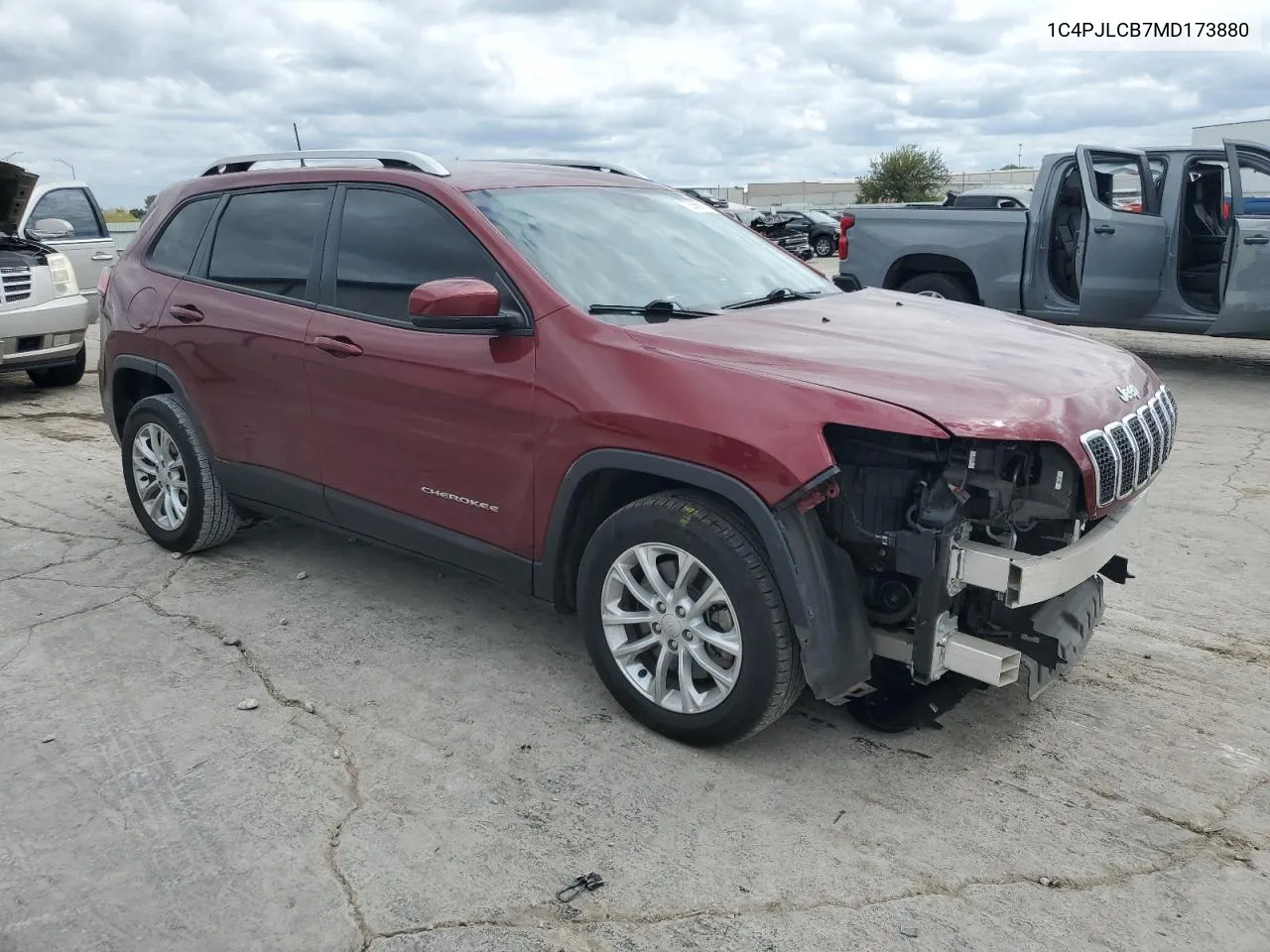 1C4PJLCB7MD173880 2021 Jeep Cherokee Latitude