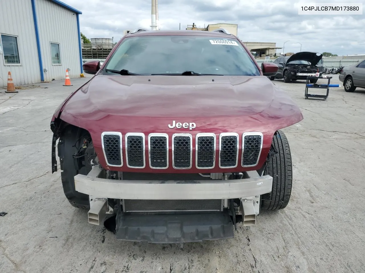 2021 Jeep Cherokee Latitude VIN: 1C4PJLCB7MD173880 Lot: 72066914