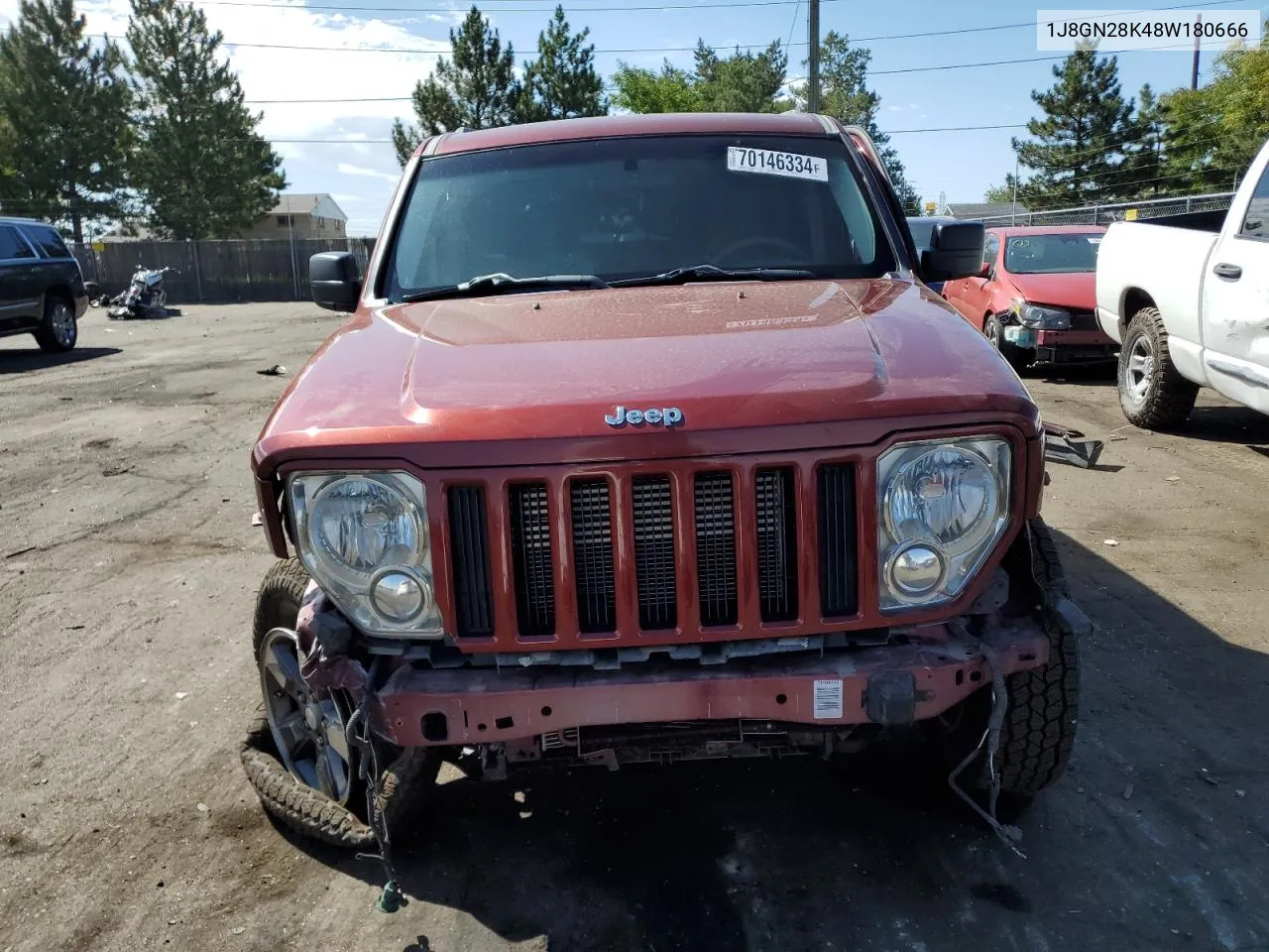 2008 Jeep Liberty Sport VIN: 1J8GN28K48W180666 Lot: 70146334