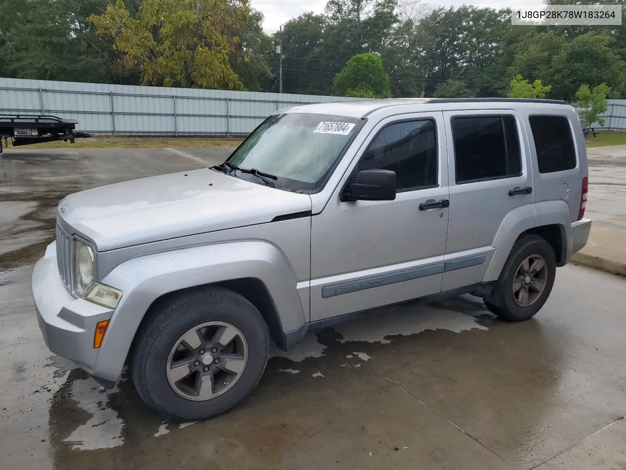 2008 Jeep Liberty Sport VIN: 1J8GP28K78W183264 Lot: 71657884