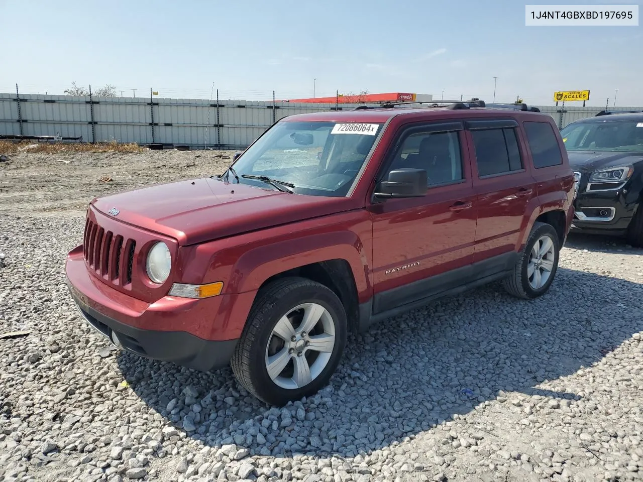 2011 Jeep Patriot Latitude VIN: 1J4NT4GBXBD197695 Lot: 72086064