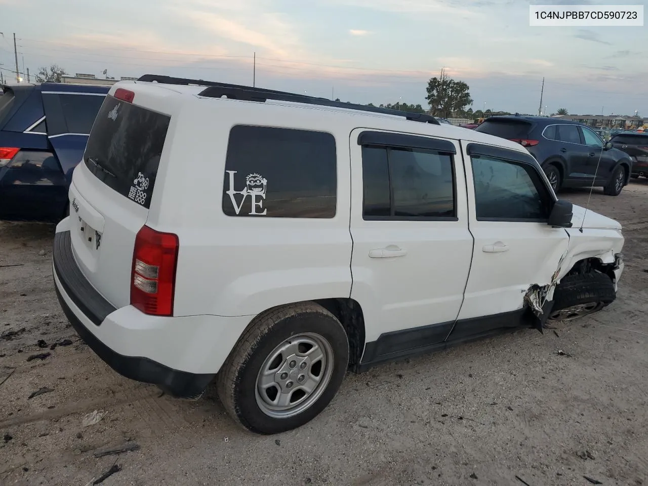 2012 Jeep Patriot Sport VIN: 1C4NJPBB7CD590723 Lot: 71287594