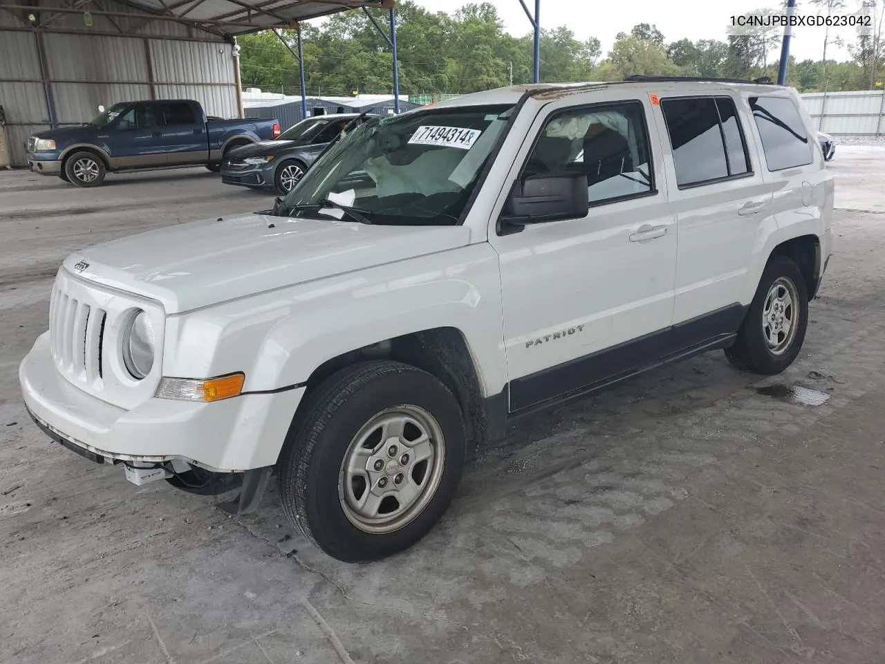 2016 Jeep Patriot Sport VIN: 1C4NJPBBXGD623042 Lot: 71494314