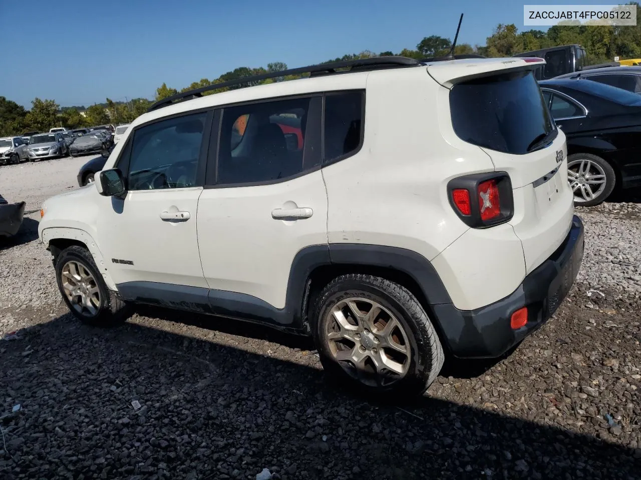 2015 Jeep Renegade Latitude VIN: ZACCJABT4FPC05122 Lot: 71601964