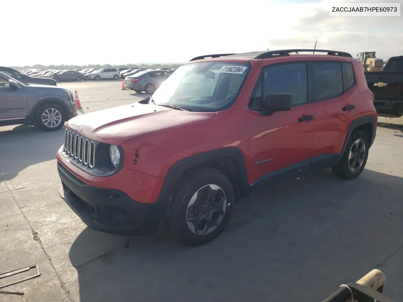 2017 Jeep Renegade Sport VIN: ZACCJAAB7HPE60973 Lot: 71962394