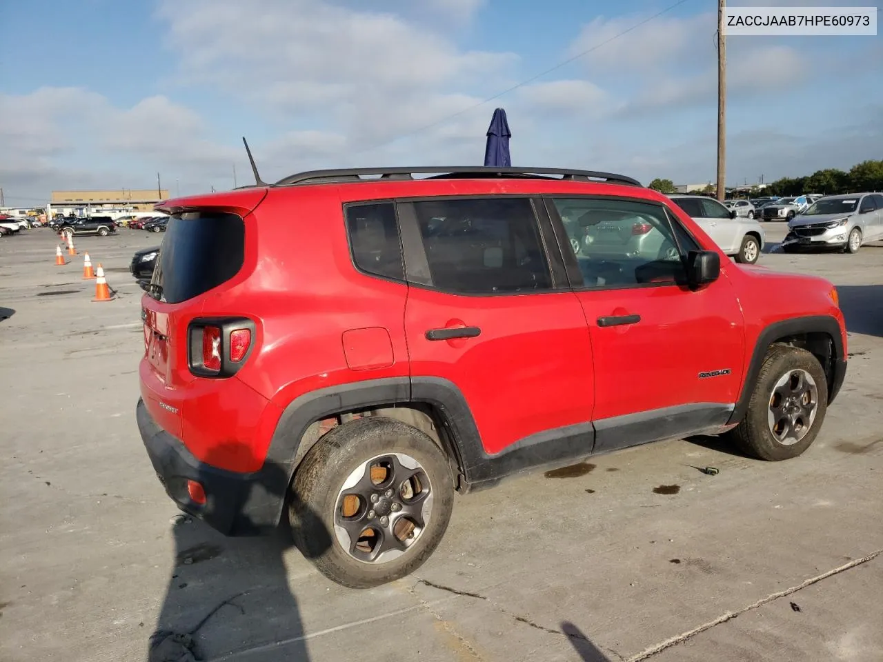 2017 Jeep Renegade Sport VIN: ZACCJAAB7HPE60973 Lot: 71962394