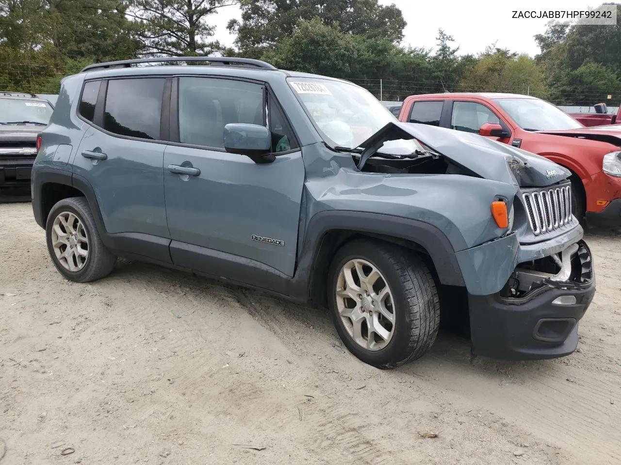 2017 Jeep Renegade Latitude VIN: ZACCJABB7HPF99242 Lot: 72026784