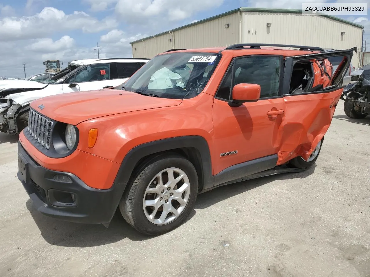 2018 Jeep Renegade Latitude VIN: ZACCJABB6JPH93329 Lot: 59697794