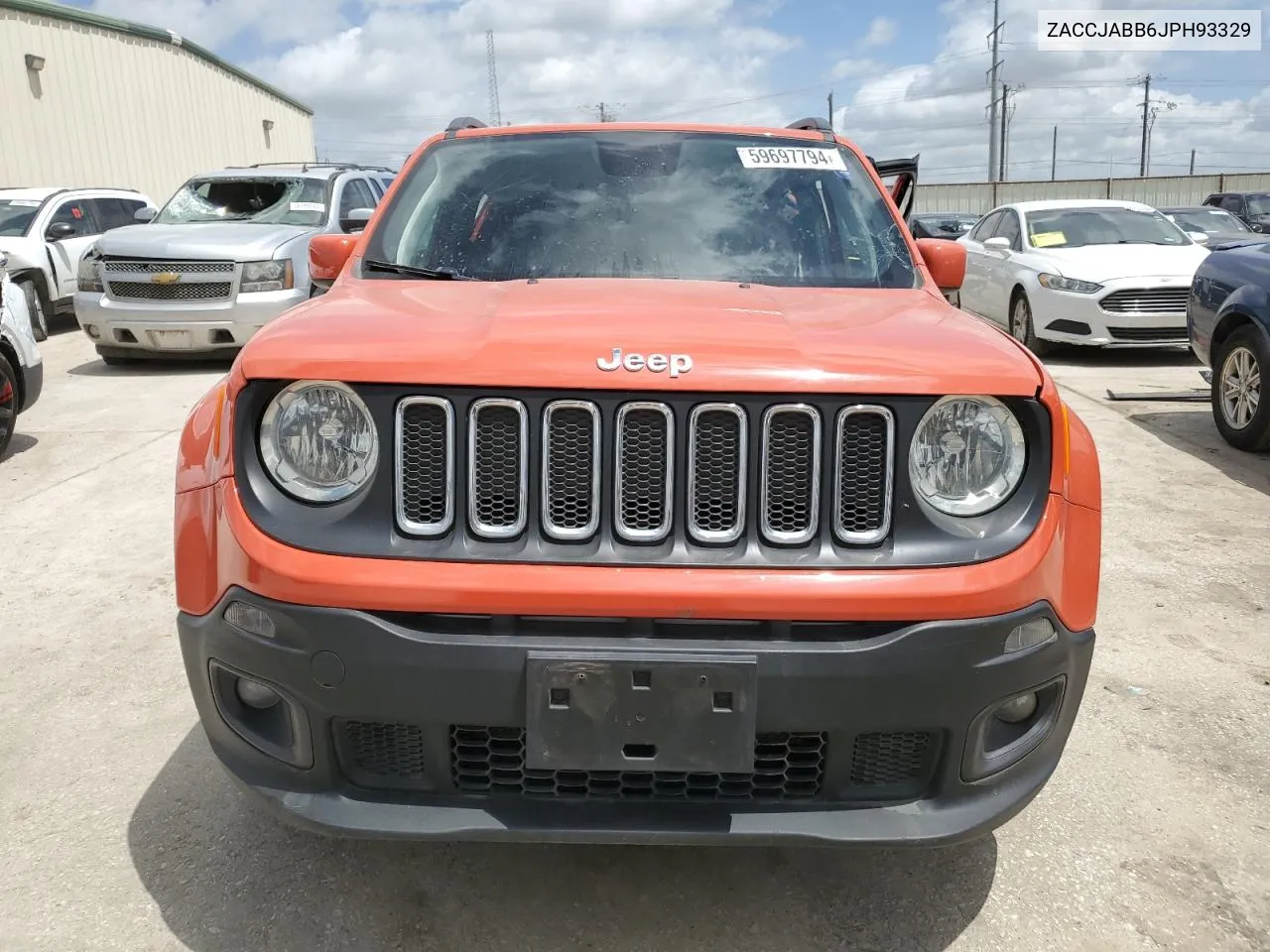 2018 Jeep Renegade Latitude VIN: ZACCJABB6JPH93329 Lot: 59697794