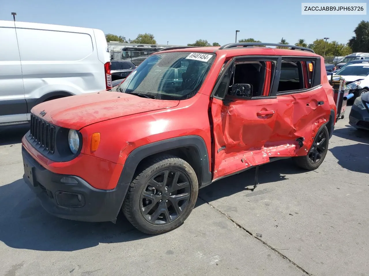 2018 Jeep Renegade Latitude VIN: ZACCJABB9JPH63726 Lot: 69481454