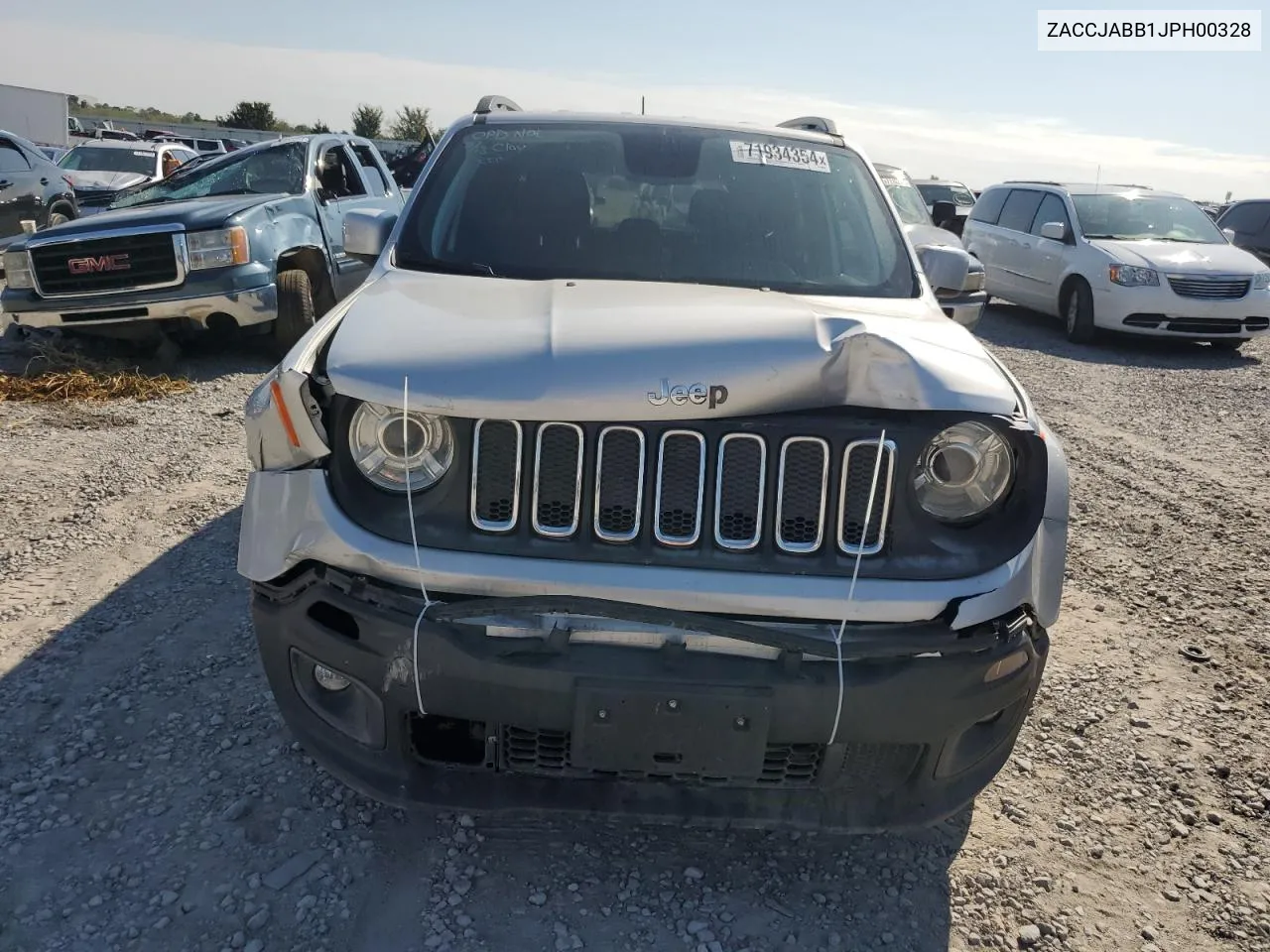 2018 Jeep Renegade Latitude VIN: ZACCJABB1JPH00328 Lot: 71934354