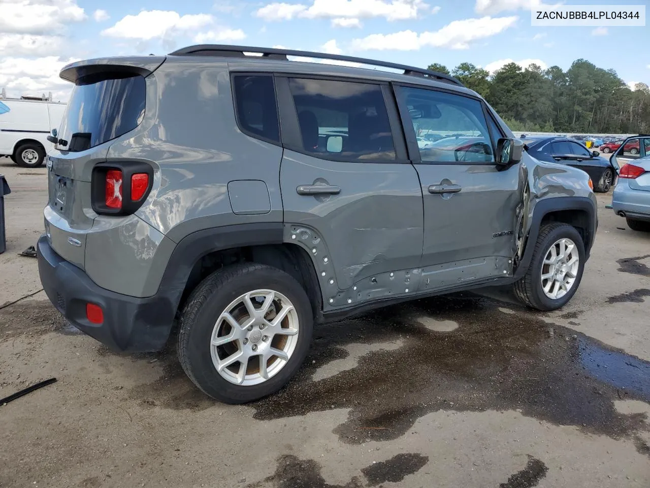 2020 Jeep Renegade Latitude VIN: ZACNJBBB4LPL04344 Lot: 71105864