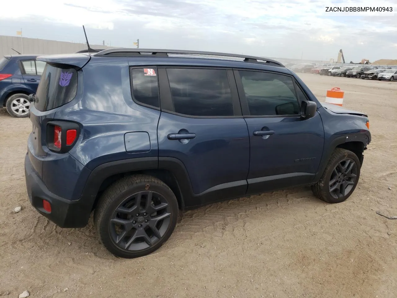 2021 Jeep Renegade Latitude VIN: ZACNJDBB8MPM40943 Lot: 70030764