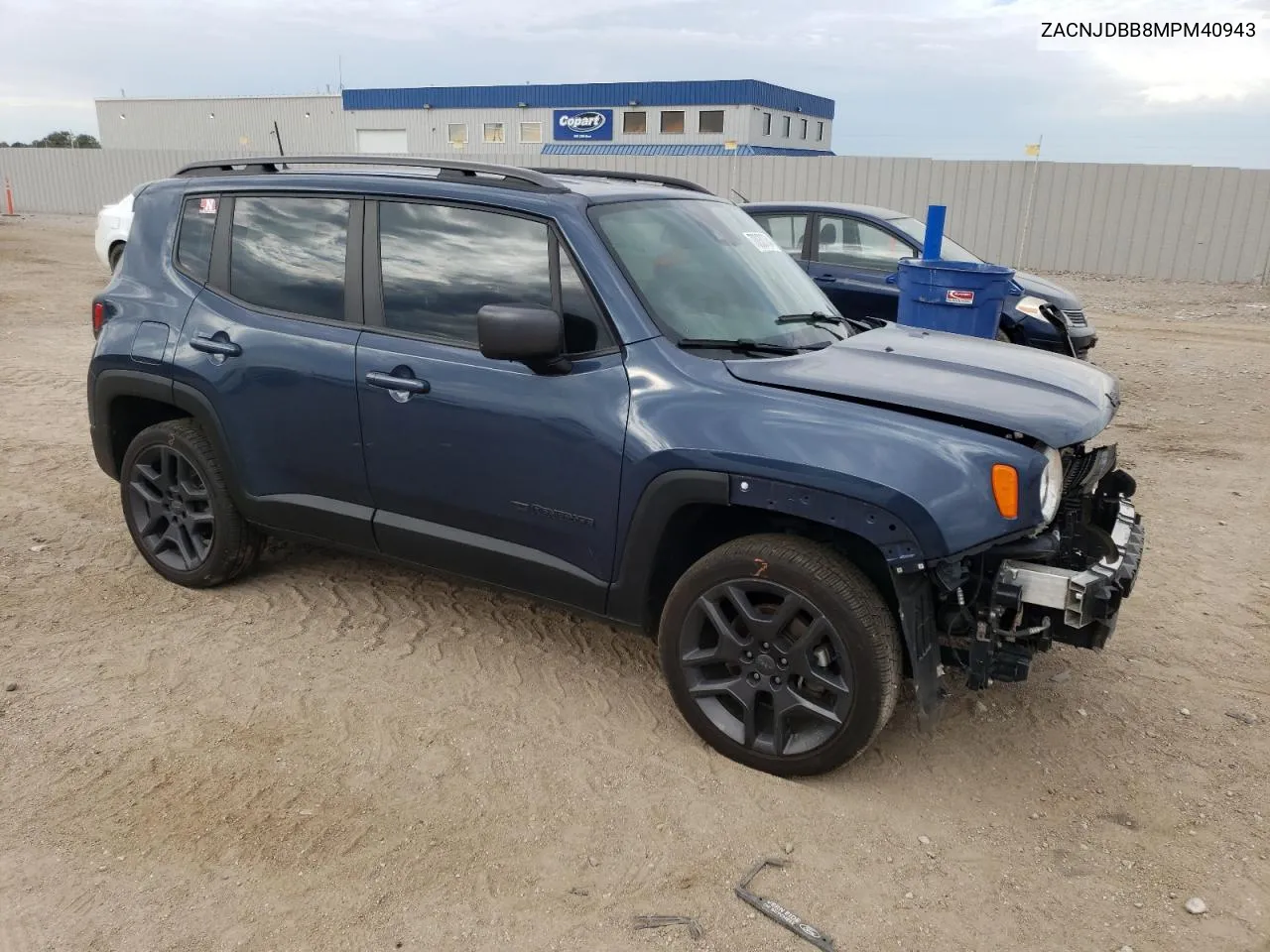 2021 Jeep Renegade Latitude VIN: ZACNJDBB8MPM40943 Lot: 70030764