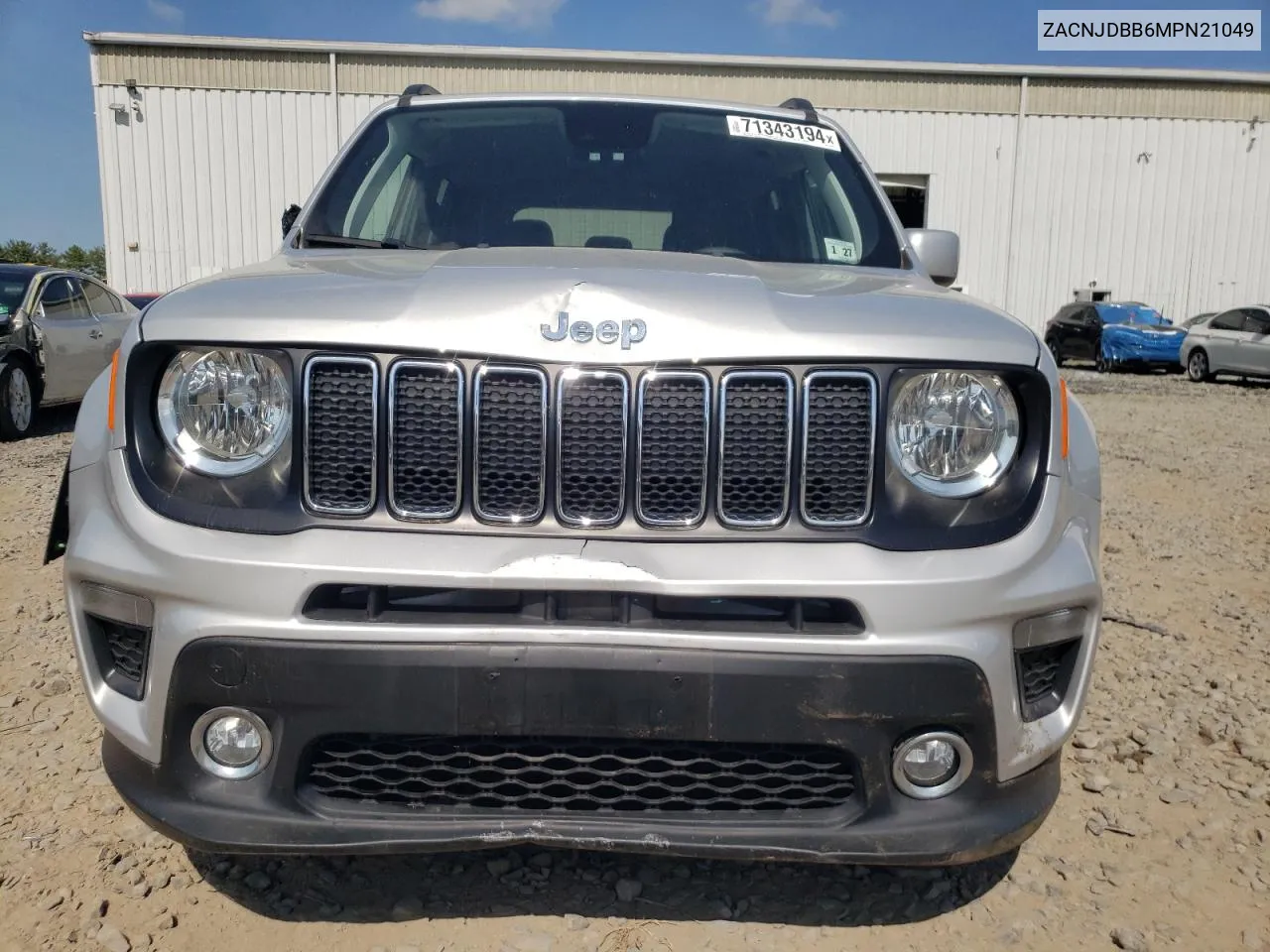 2021 Jeep Renegade Latitude VIN: ZACNJDBB6MPN21049 Lot: 71343194