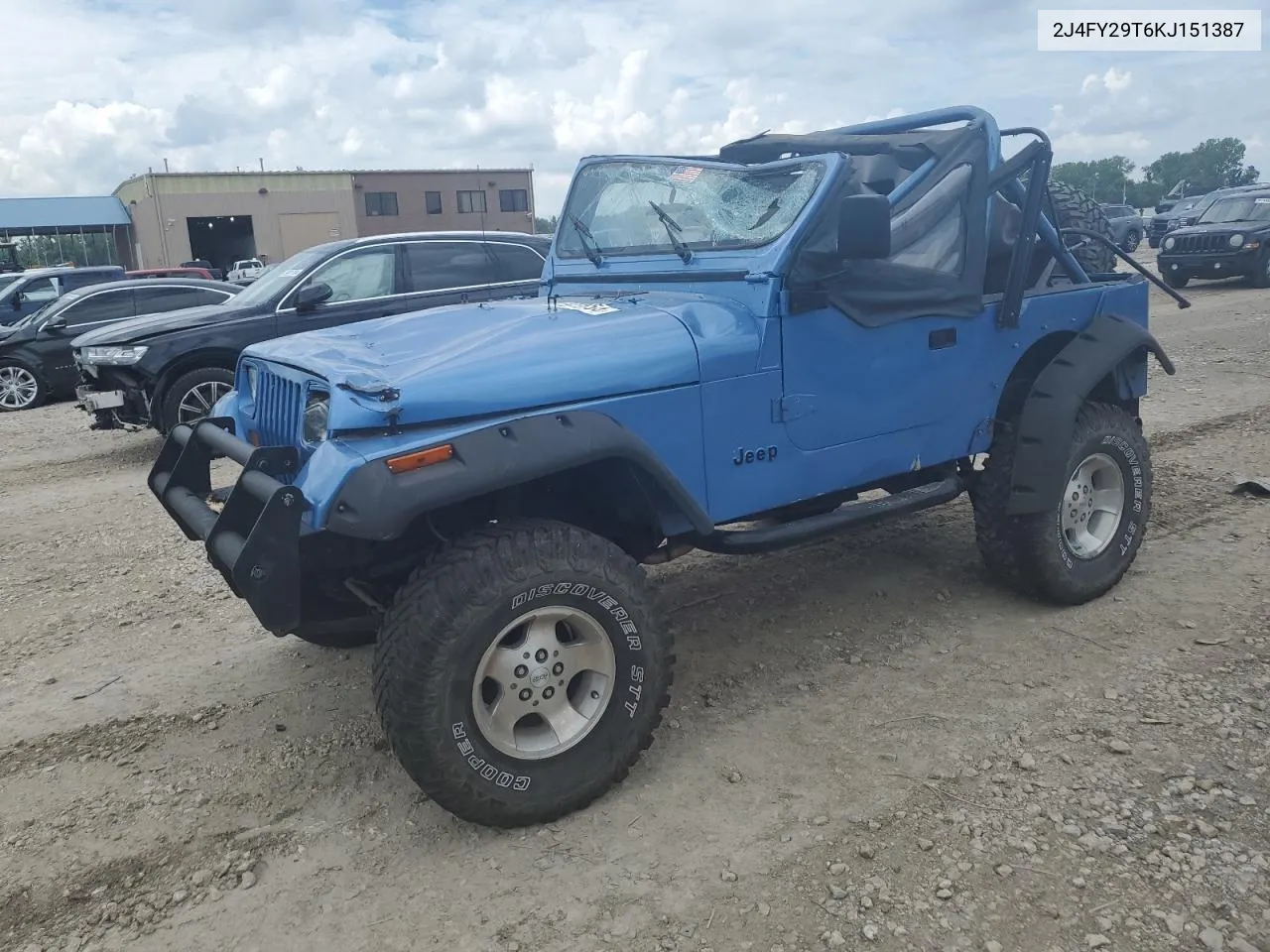 1989 Jeep Wrangler / Yj VIN: 2J4FY29T6KJ151387 Lot: 59770754