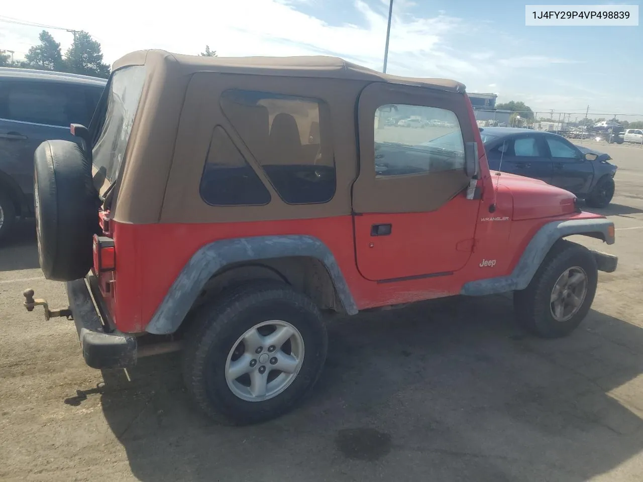 1997 Jeep Wrangler / Tj Se VIN: 1J4FY29P4VP498839 Lot: 71142464