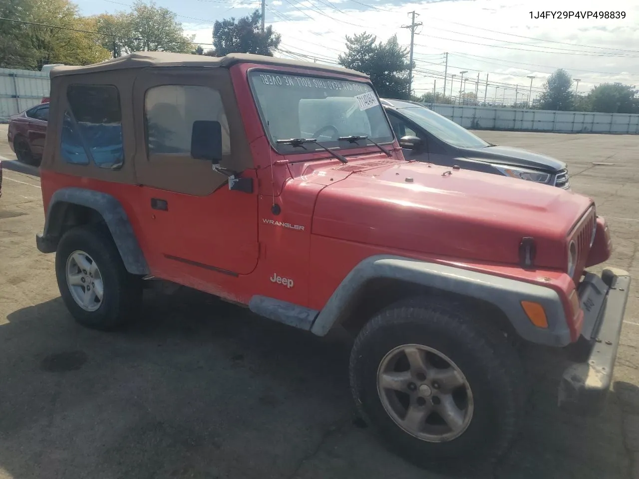 1J4FY29P4VP498839 1997 Jeep Wrangler / Tj Se