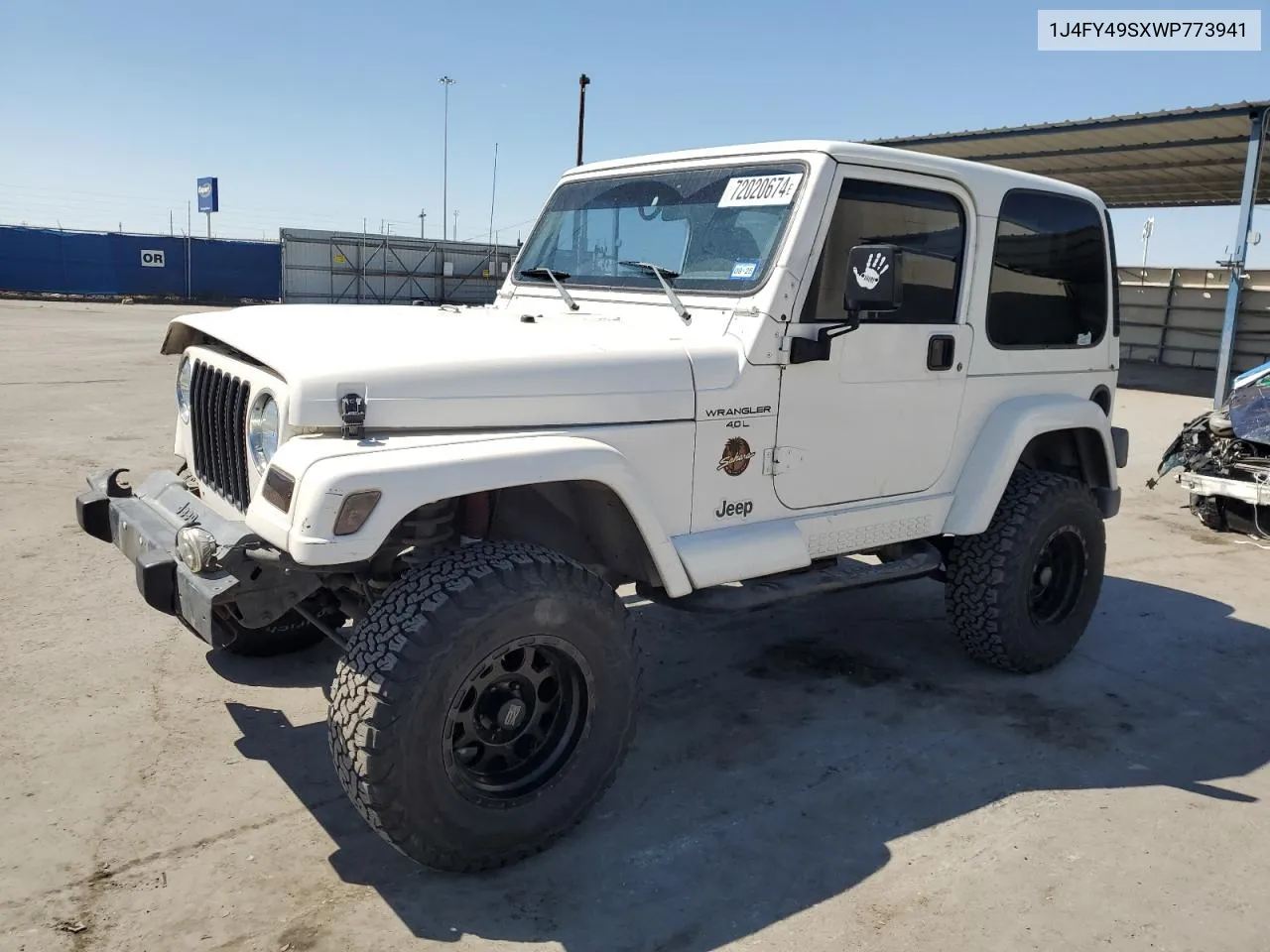 1J4FY49SXWP773941 1998 Jeep Wrangler / Tj Sahara