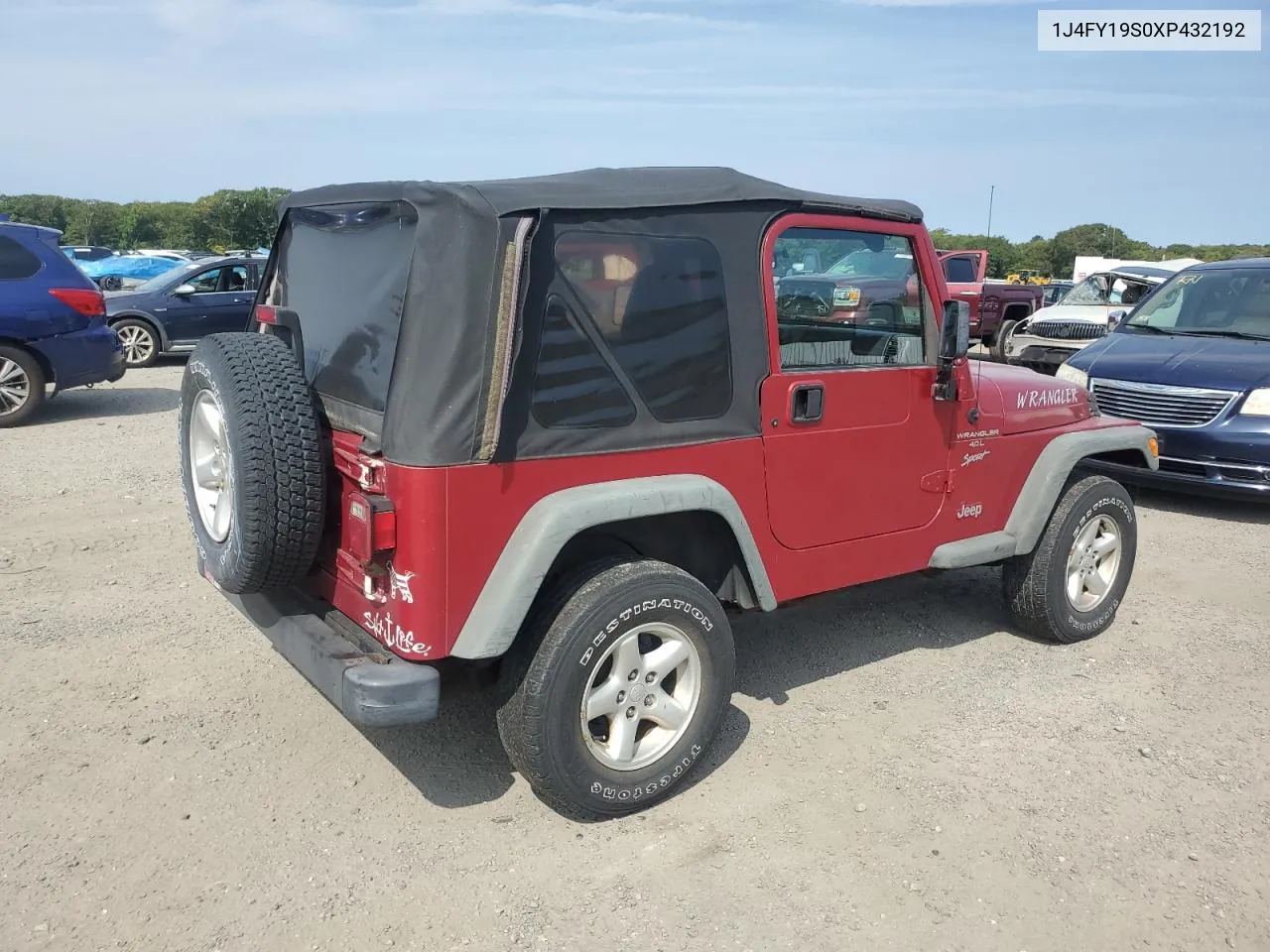 1999 Jeep Wrangler / Tj Sport VIN: 1J4FY19S0XP432192 Lot: 71852694