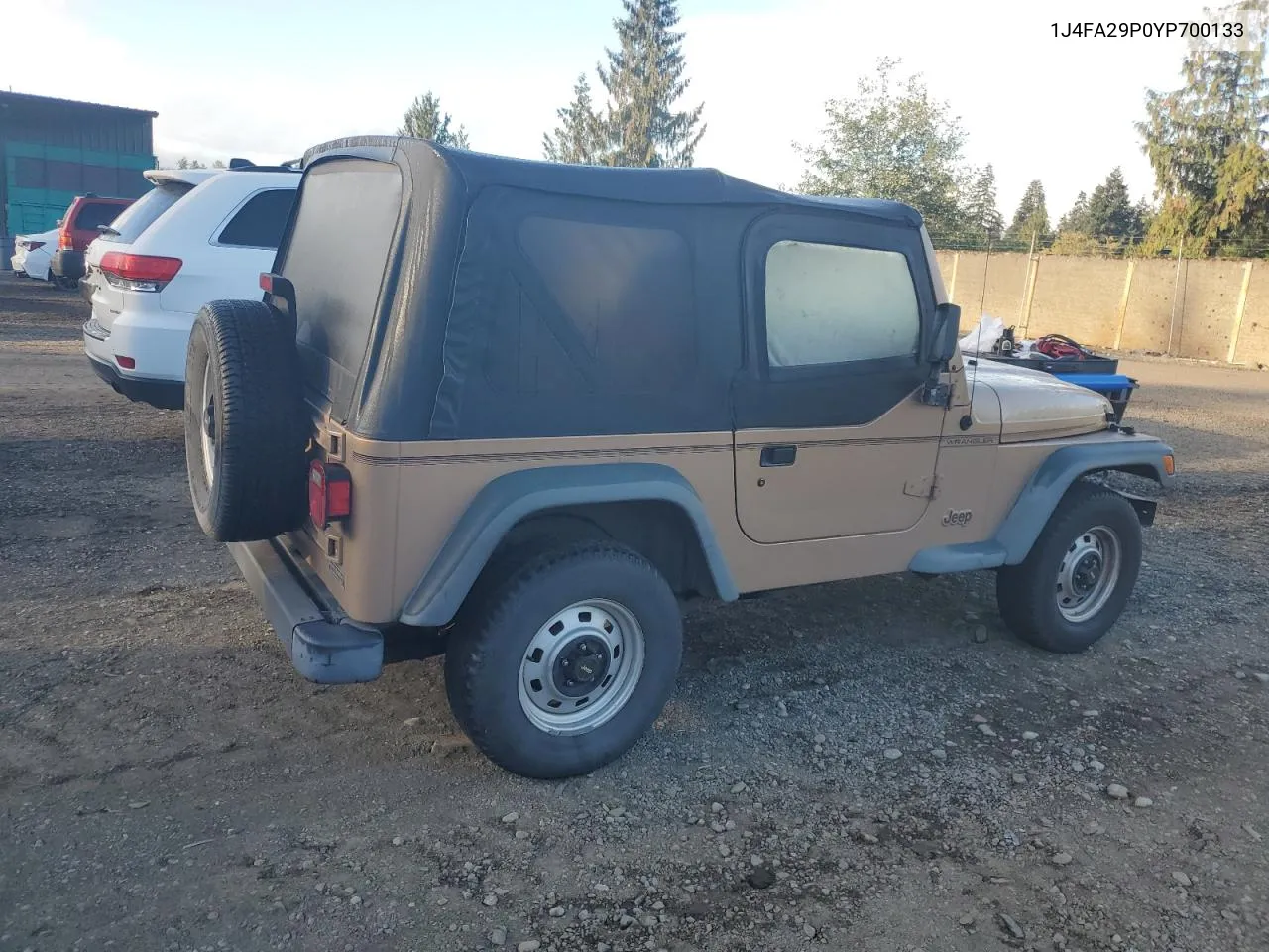 2000 Jeep Wrangler / Tj Se VIN: 1J4FA29P0YP700133 Lot: 71872334