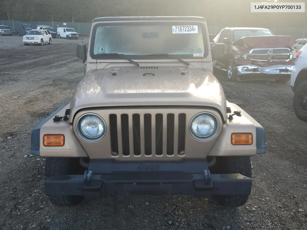 1J4FA29P0YP700133 2000 Jeep Wrangler / Tj Se