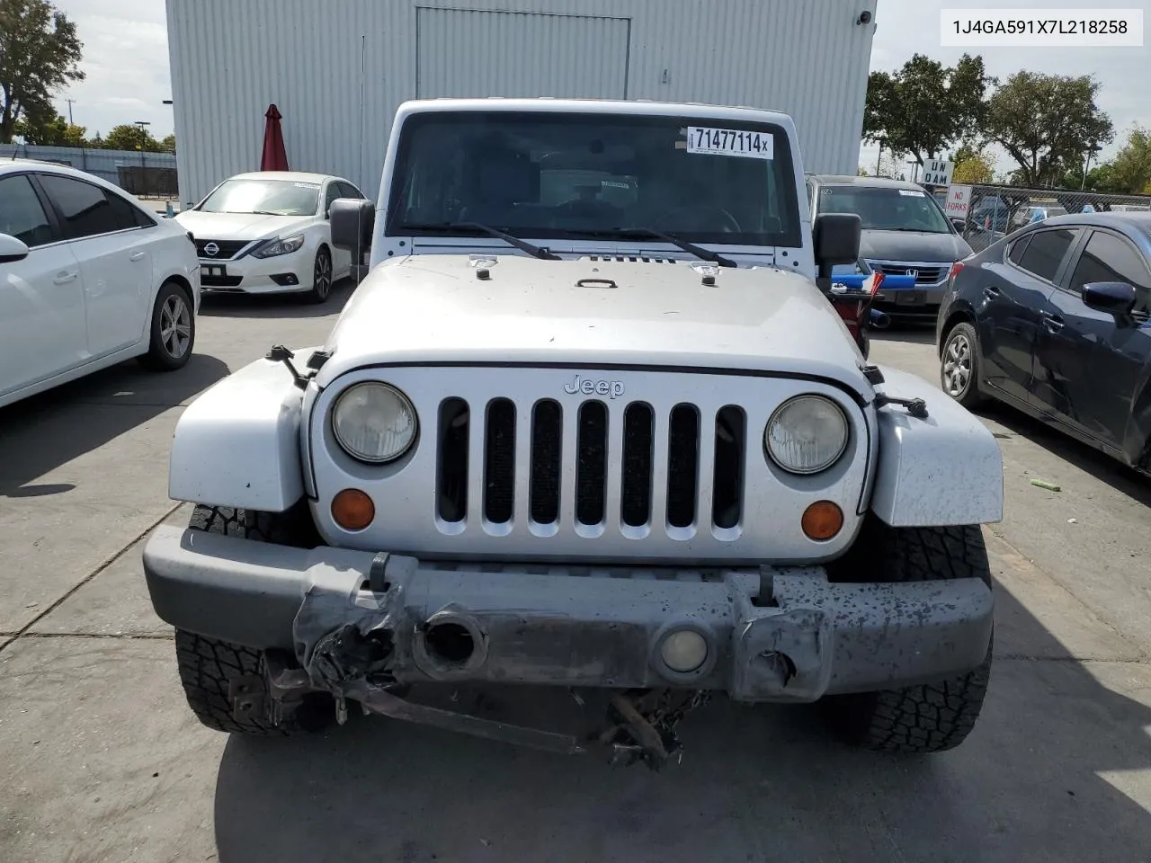 2007 Jeep Wrangler Sahara VIN: 1J4GA591X7L218258 Lot: 71477114