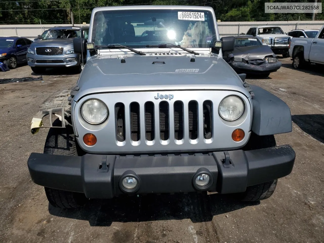 2012 Jeep Wrangler Sport VIN: 1C4AJWAG7CL282558 Lot: 66951924