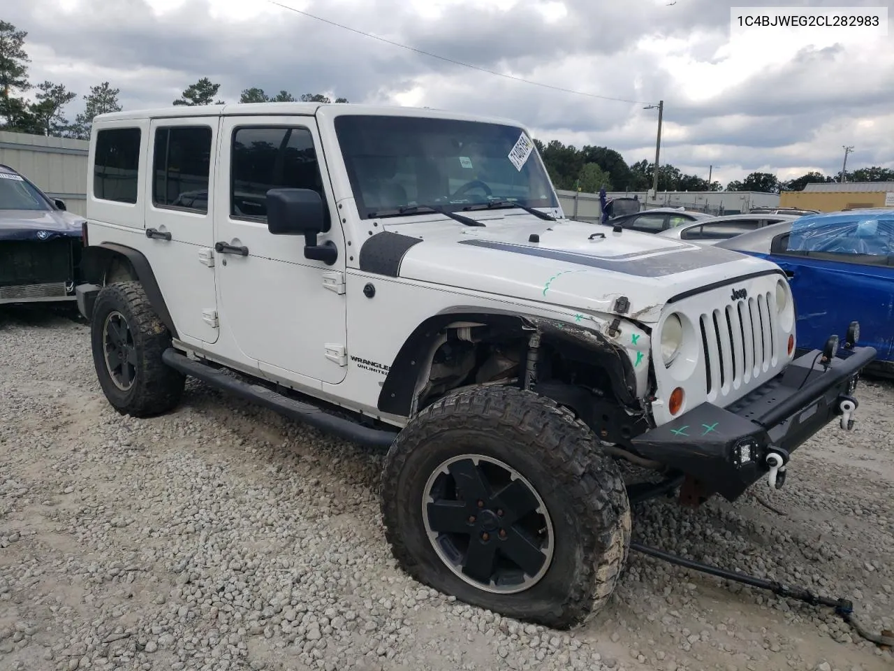 1C4BJWEG2CL282983 2012 Jeep Wrangler Unlimited Sahara