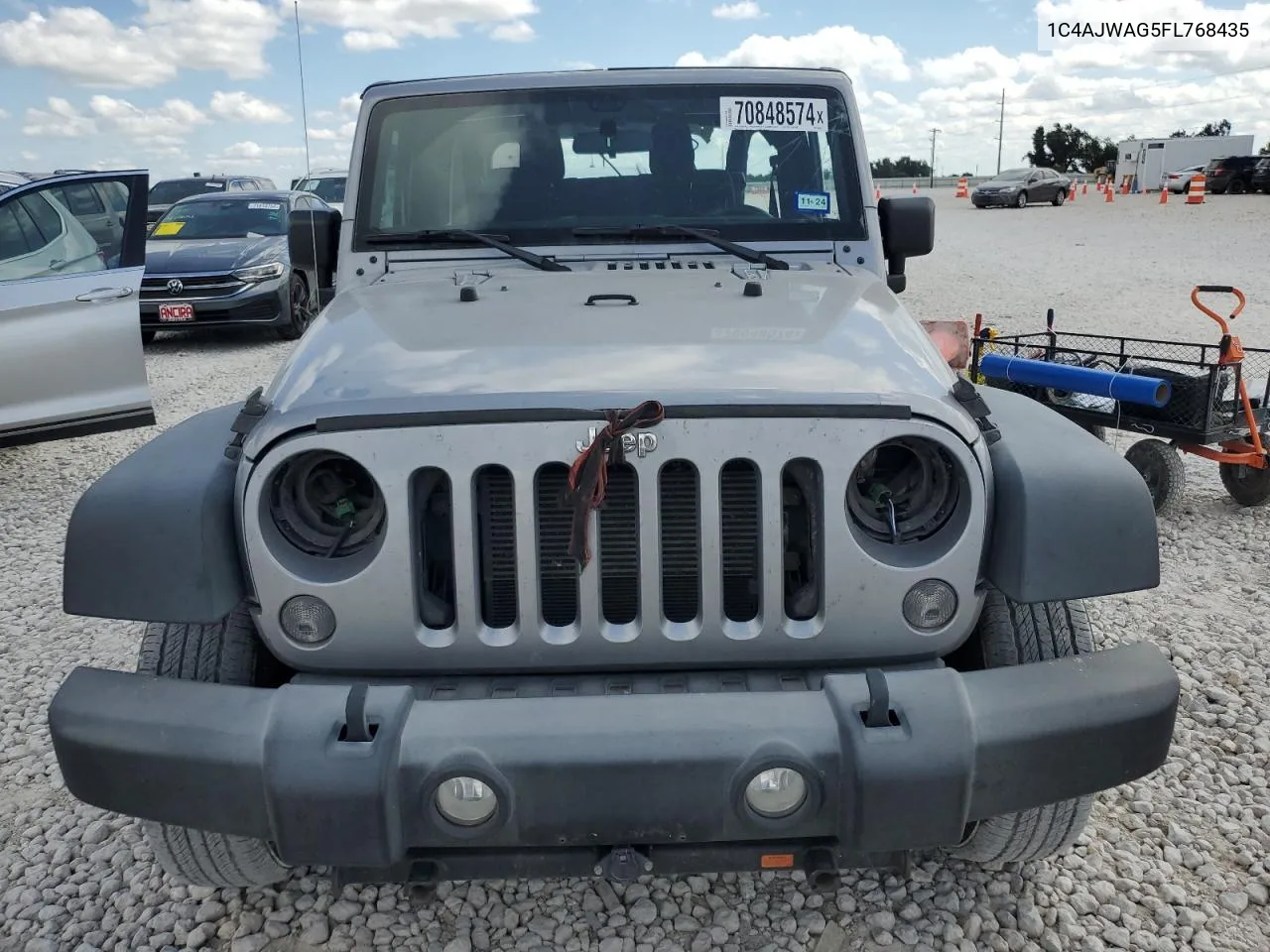 2015 Jeep Wrangler Sport VIN: 1C4AJWAG5FL768435 Lot: 70848574