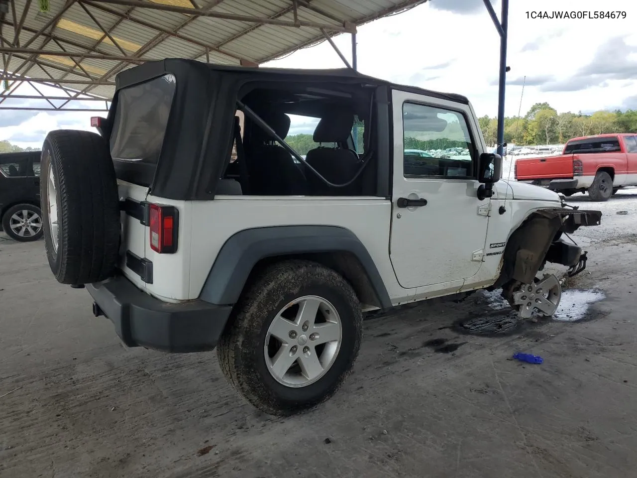 2015 Jeep Wrangler Sport VIN: 1C4AJWAG0FL584679 Lot: 72261084