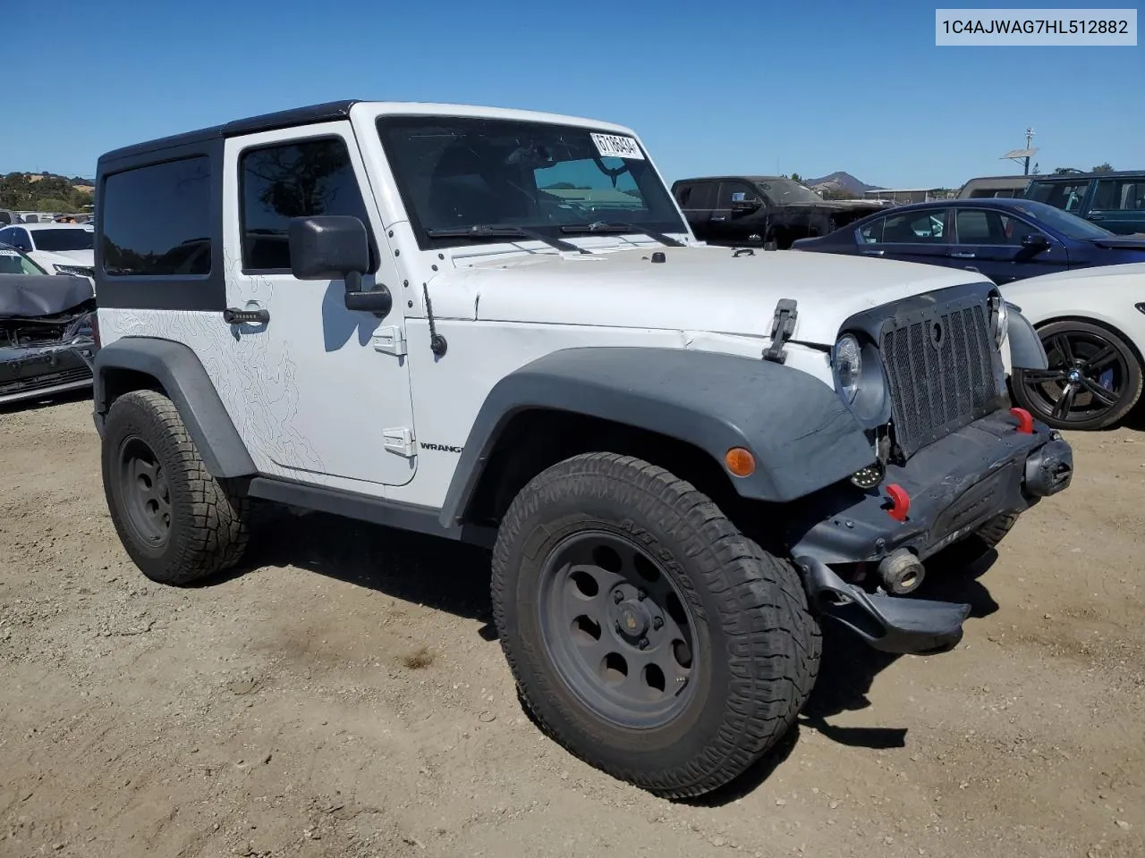 2017 Jeep Wrangler Sport VIN: 1C4AJWAG7HL512882 Lot: 67186434