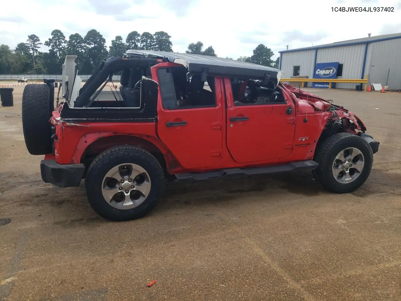 2018 Jeep Wrangler Unlimited Sahara VIN: 1C4BJWEG4JL937402 Lot: 66792534