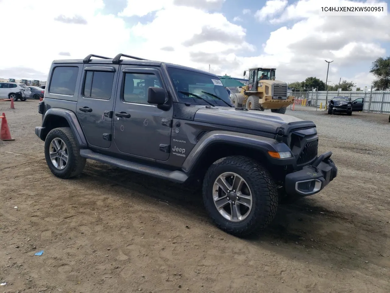 2019 Jeep Wrangler Unlimited Sahara VIN: 1C4HJXEN2KW500951 Lot: 71994904