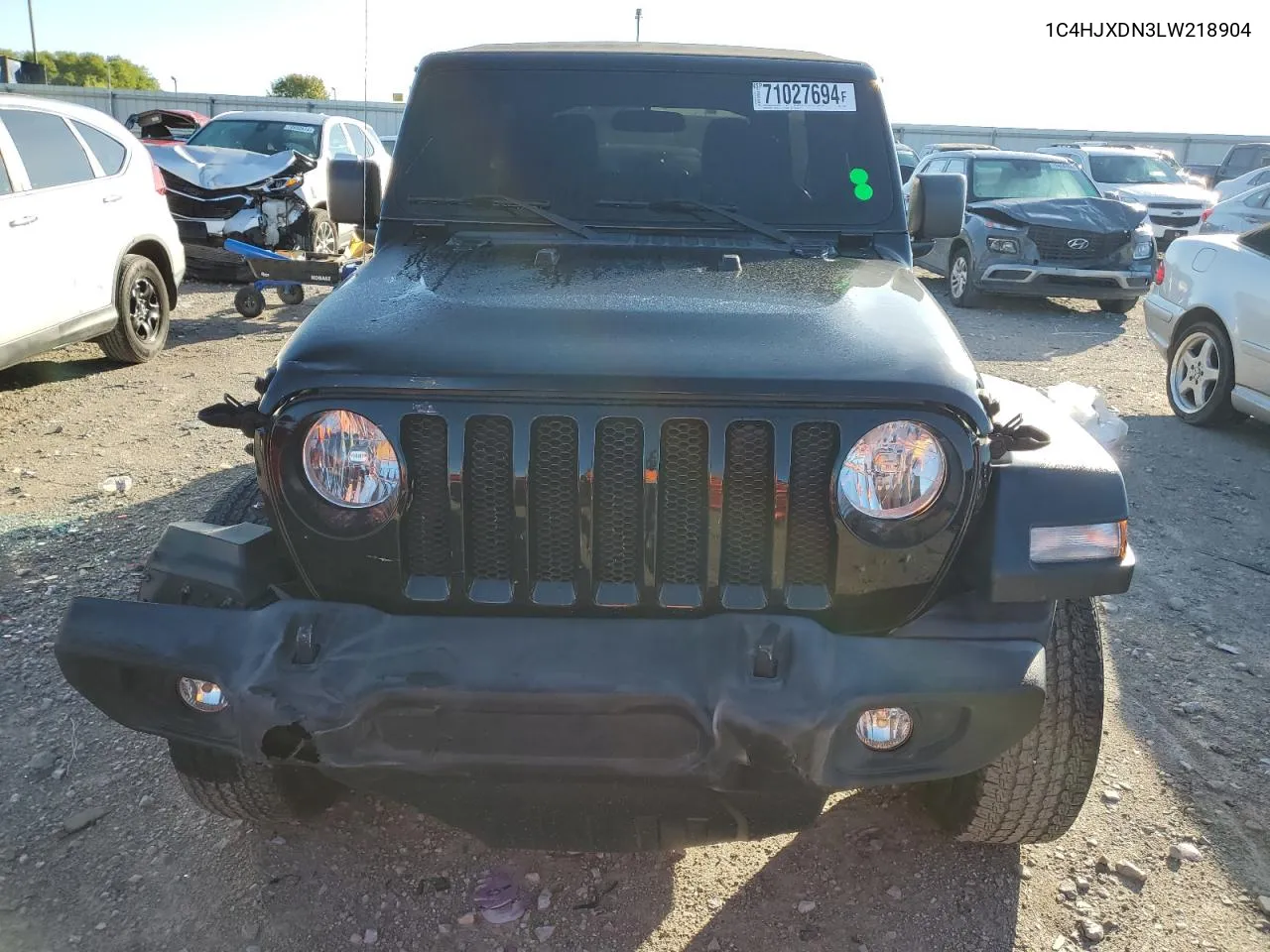 2020 Jeep Wrangler Unlimited Sport VIN: 1C4HJXDN3LW218904 Lot: 71027694