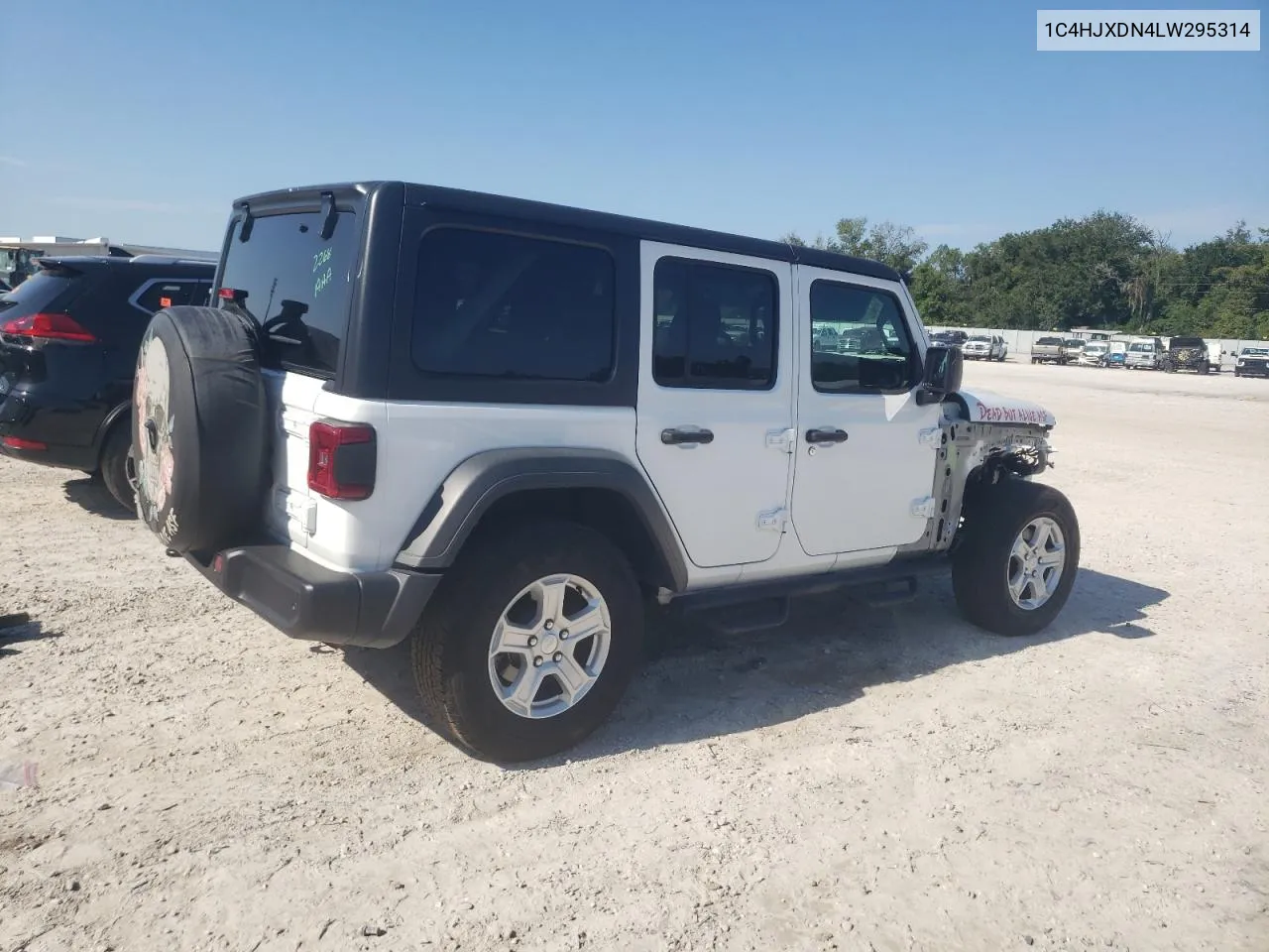 2020 Jeep Wrangler Unlimited Sport VIN: 1C4HJXDN4LW295314 Lot: 71571234