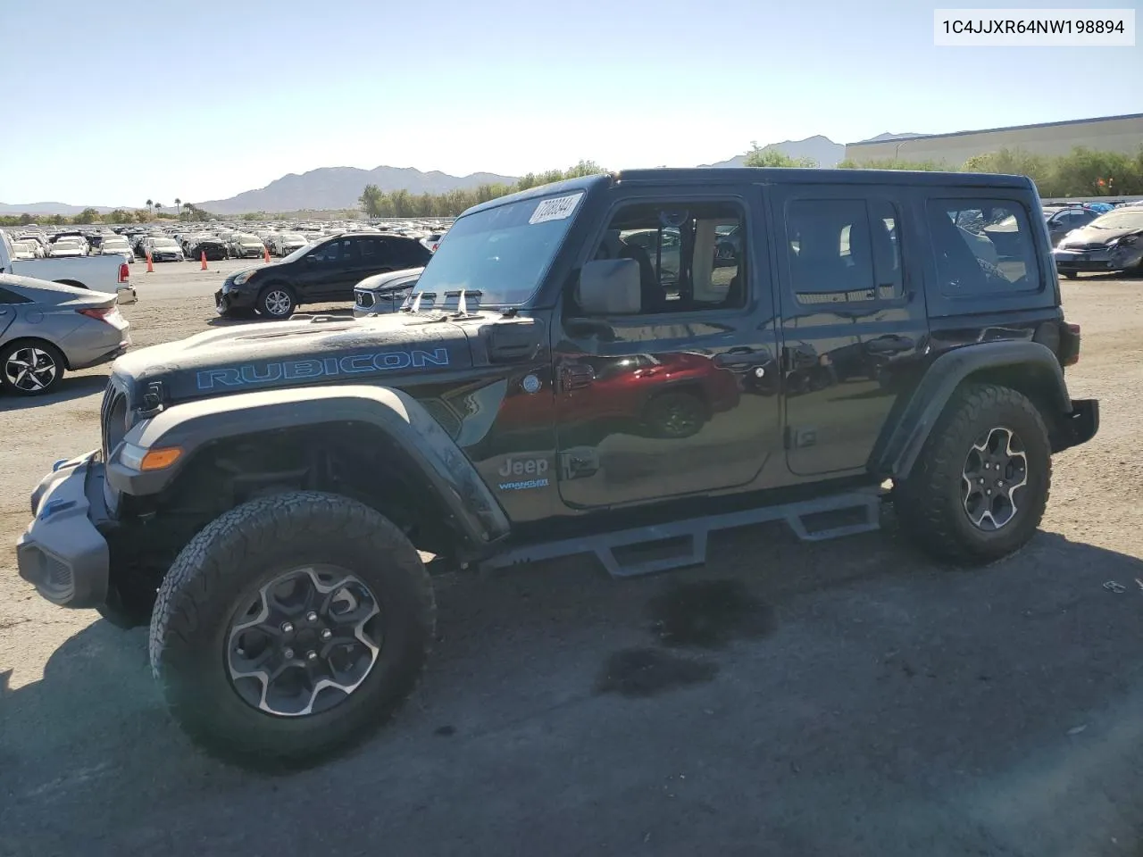 2022 Jeep Wrangler Unlimited Rubicon 4Xe VIN: 1C4JJXR64NW198894 Lot: 72080344