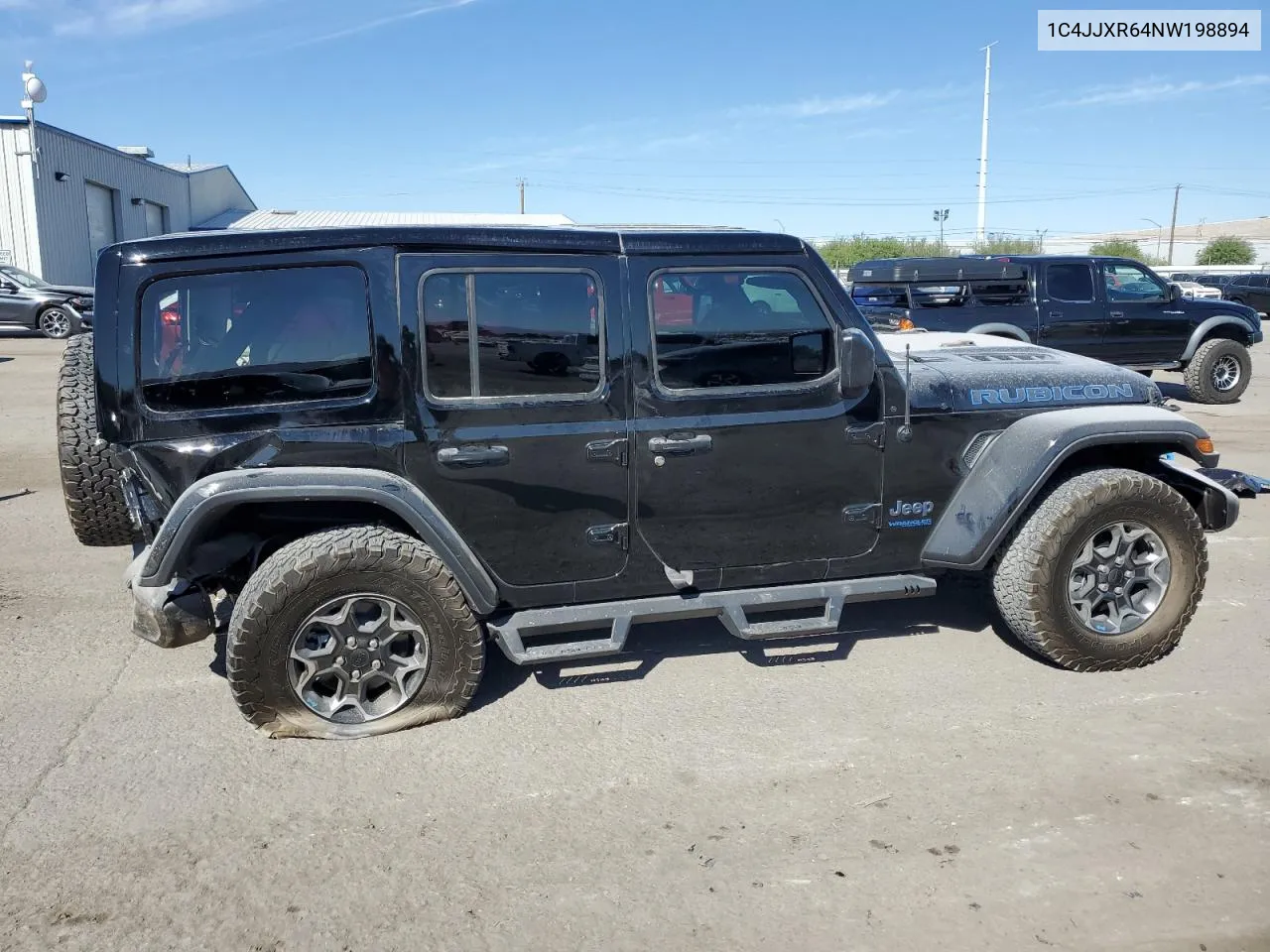 2022 Jeep Wrangler Unlimited Rubicon 4Xe VIN: 1C4JJXR64NW198894 Lot: 72080344