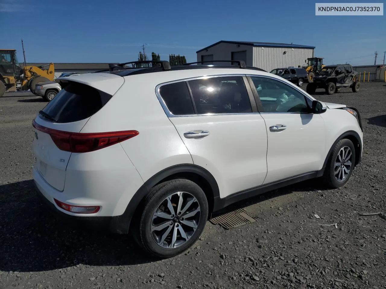 2018 Kia Sportage Ex VIN: KNDPN3AC0J7352370 Lot: 71765594