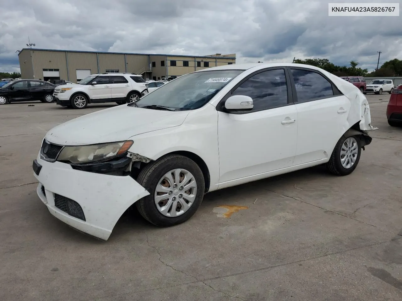 2010 Kia Forte Ex VIN: KNAFU4A23A5826767 Lot: 71446874