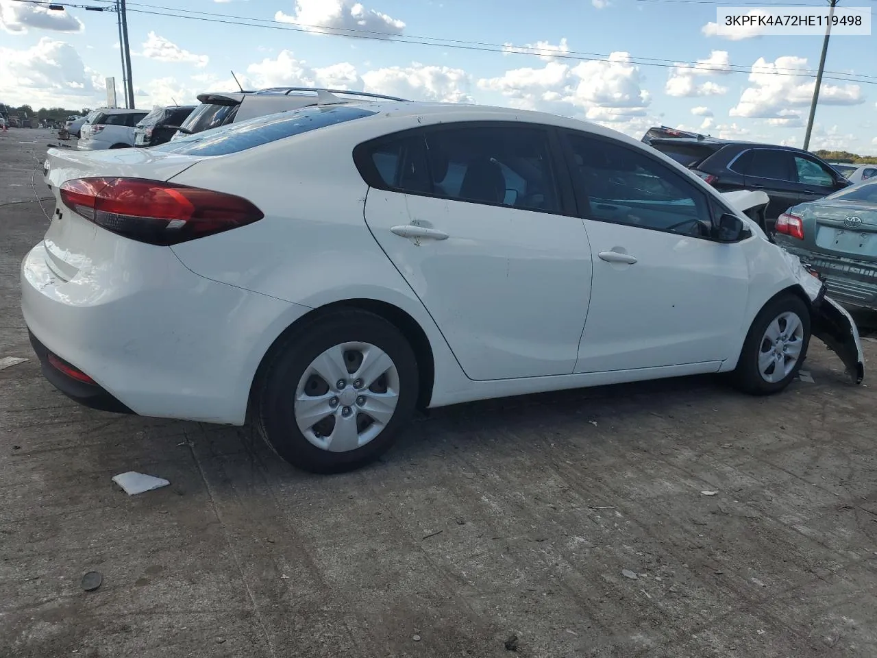 2017 Kia Forte Lx VIN: 3KPFK4A72HE119498 Lot: 71943934