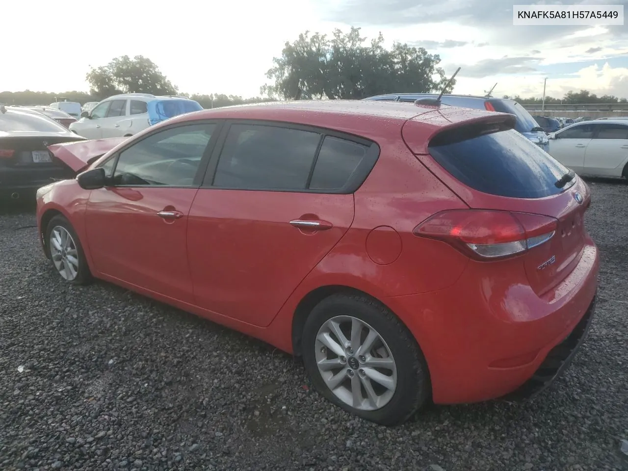 KNAFK5A81H57A5449 2017 Kia Forte Lx