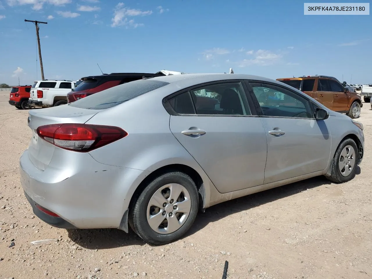 3KPFK4A78JE231180 2018 Kia Forte Lx