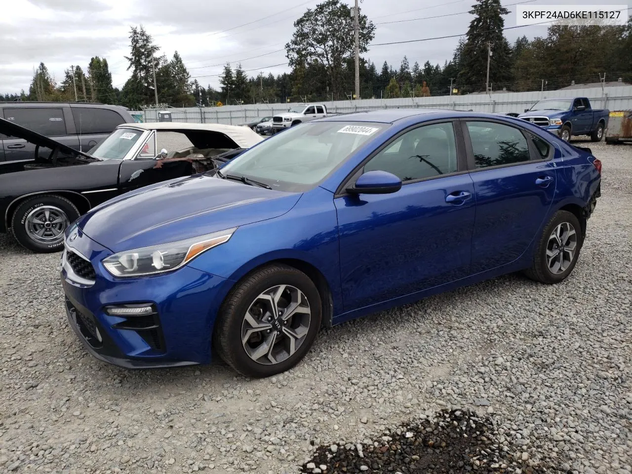 3KPF24AD6KE115127 2019 Kia Forte Fe