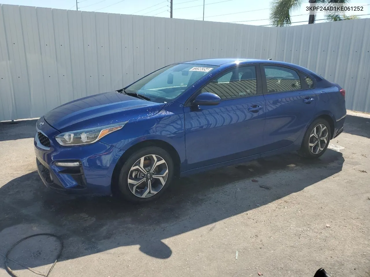 2019 Kia Forte Fe VIN: 3KPF24AD1KE061252 Lot: 72398354