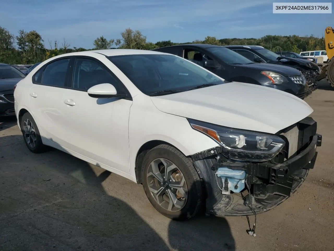 2021 Kia Forte Fe VIN: 3KPF24AD2ME317966 Lot: 70686644