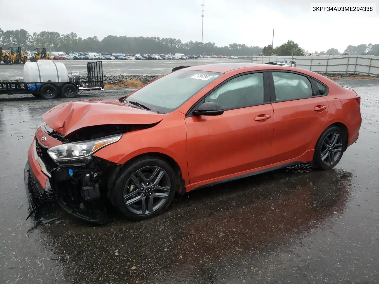 3KPF34AD3ME294338 2021 Kia Forte Gt Line