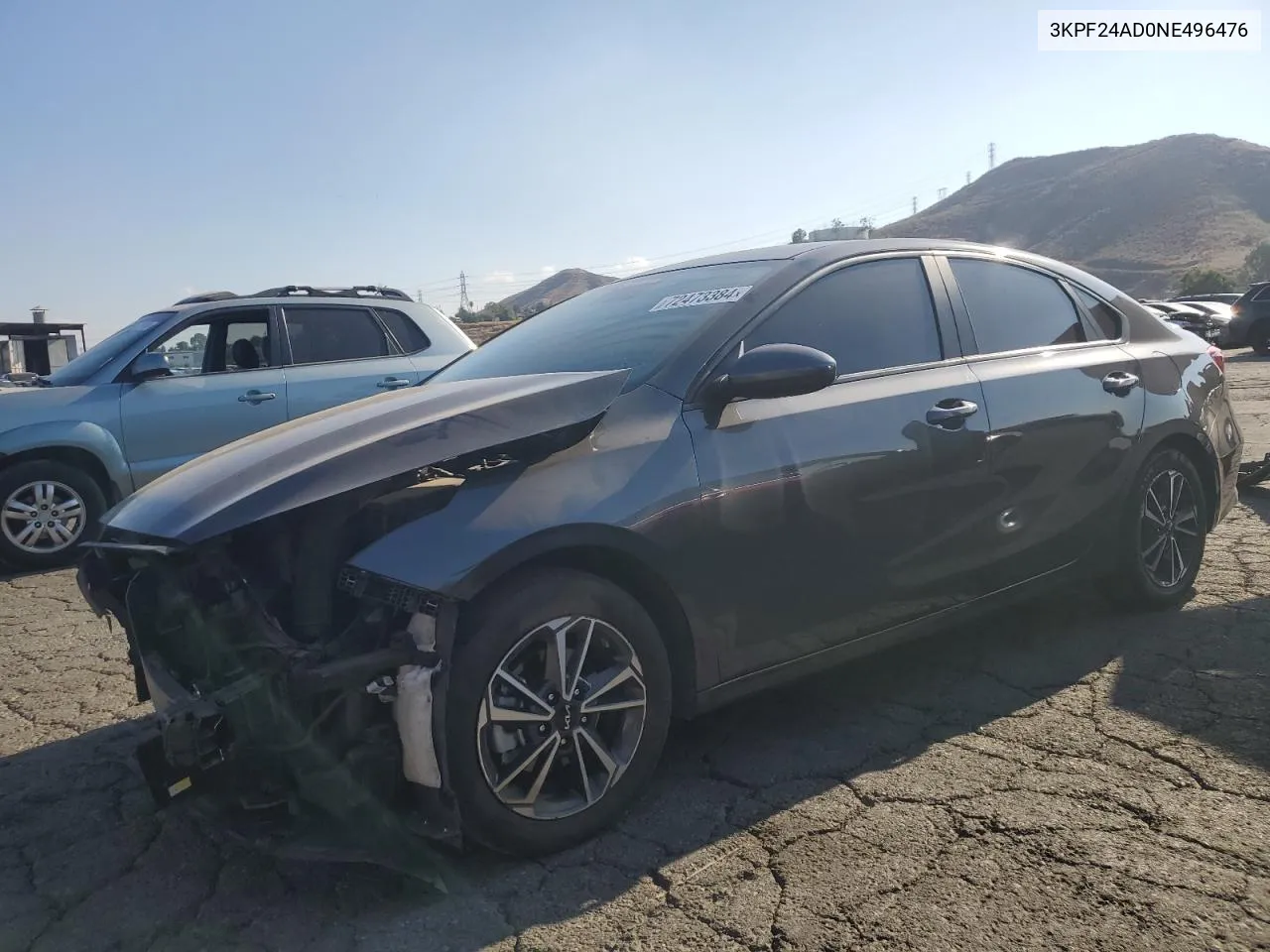 2022 Kia Forte Fe VIN: 3KPF24AD0NE496476 Lot: 72473384