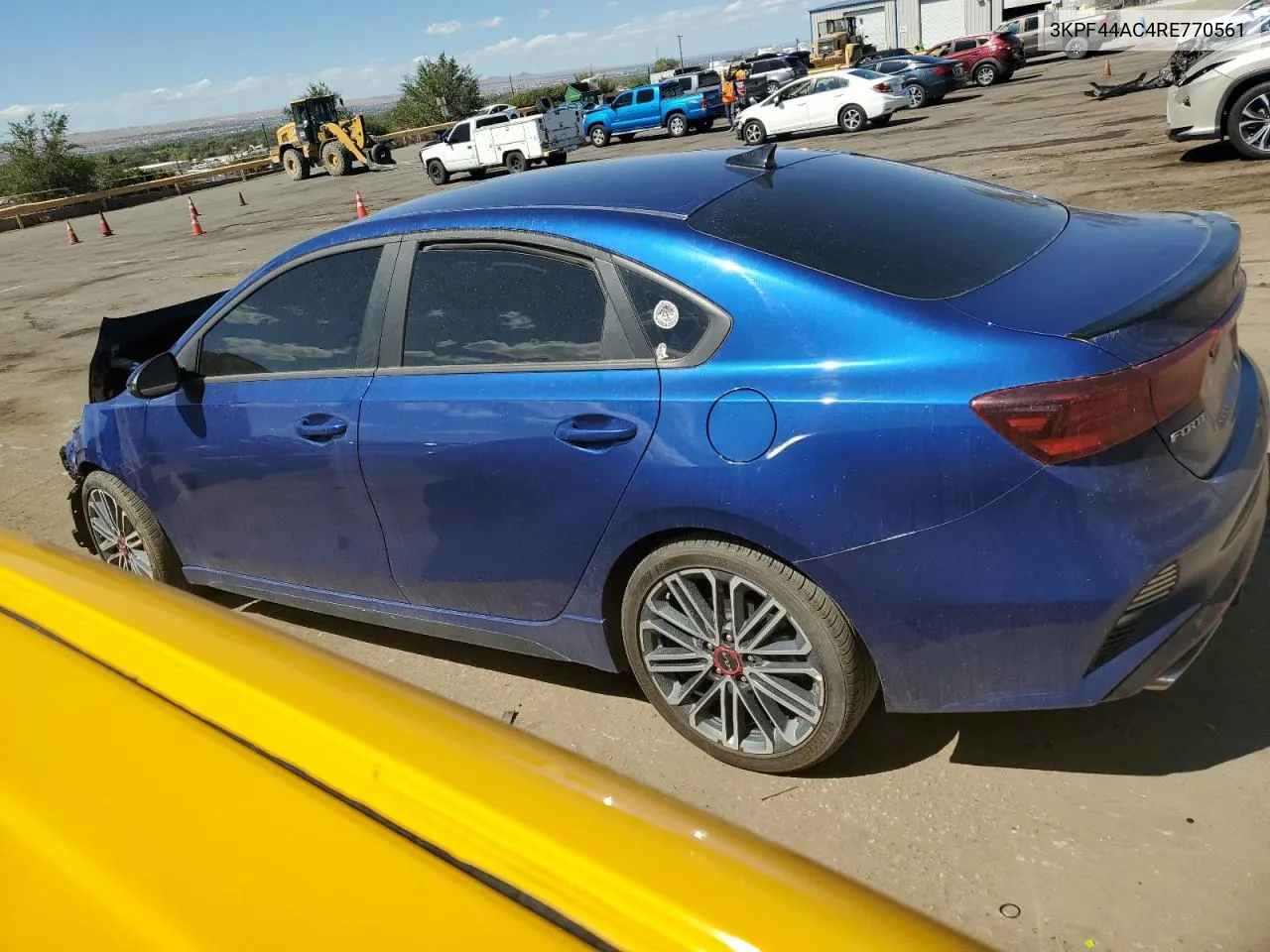 2024 Kia Forte Gt VIN: 3KPF44AC4RE770561 Lot: 65330954