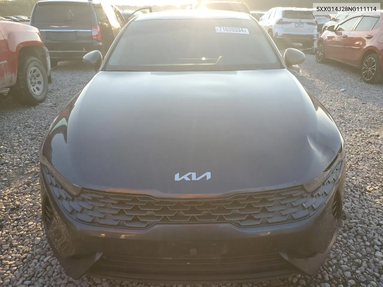 2022 Kia K5 Lxs VIN: 5XXG14J28NG111114 Lot: 71639334